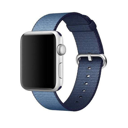 AussieSuperStore Homeware Supplies Apple Watch Woven Nylon Band Strap Replacement Handmade 42mm Lake Blue Apple Watch Woven Nylon Band Strap Replacement 42mm Lake Blue CBNYLONBANDLBLU
